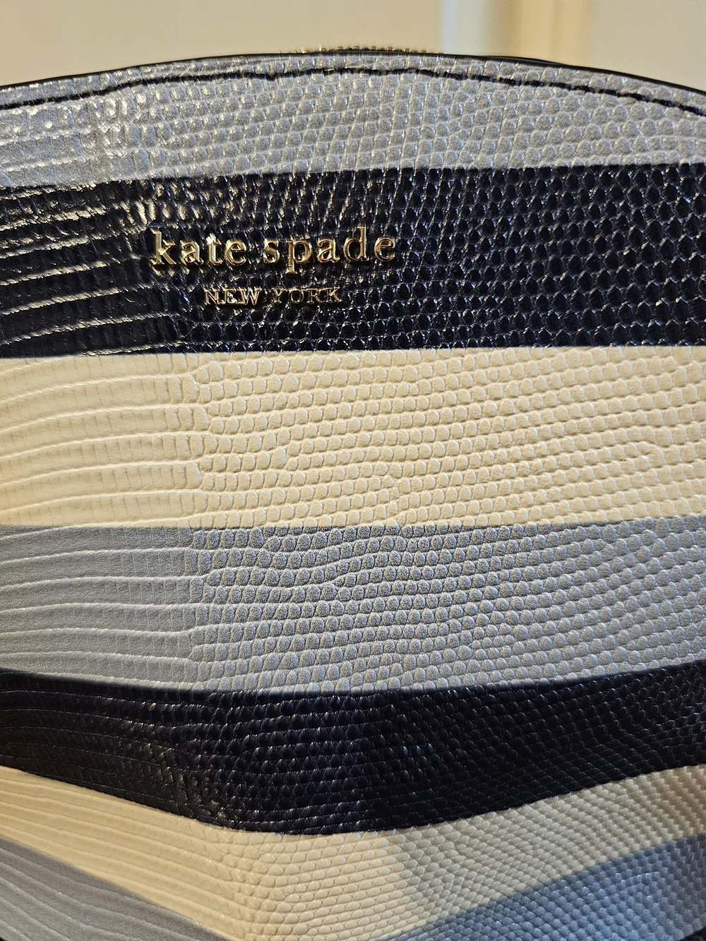 kate spade Navy & White Striped Crossbody Bag